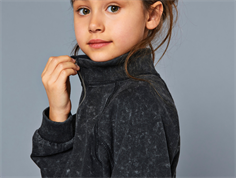 Kids ONLY black washed half zip sweatshirt